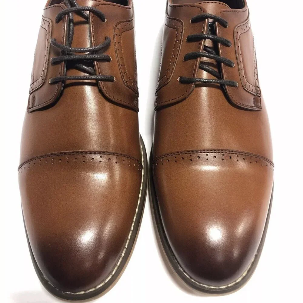 Stacy Adams Men’s Dickinson, Cap Toe Oxford Dress Shoes, Size 7M